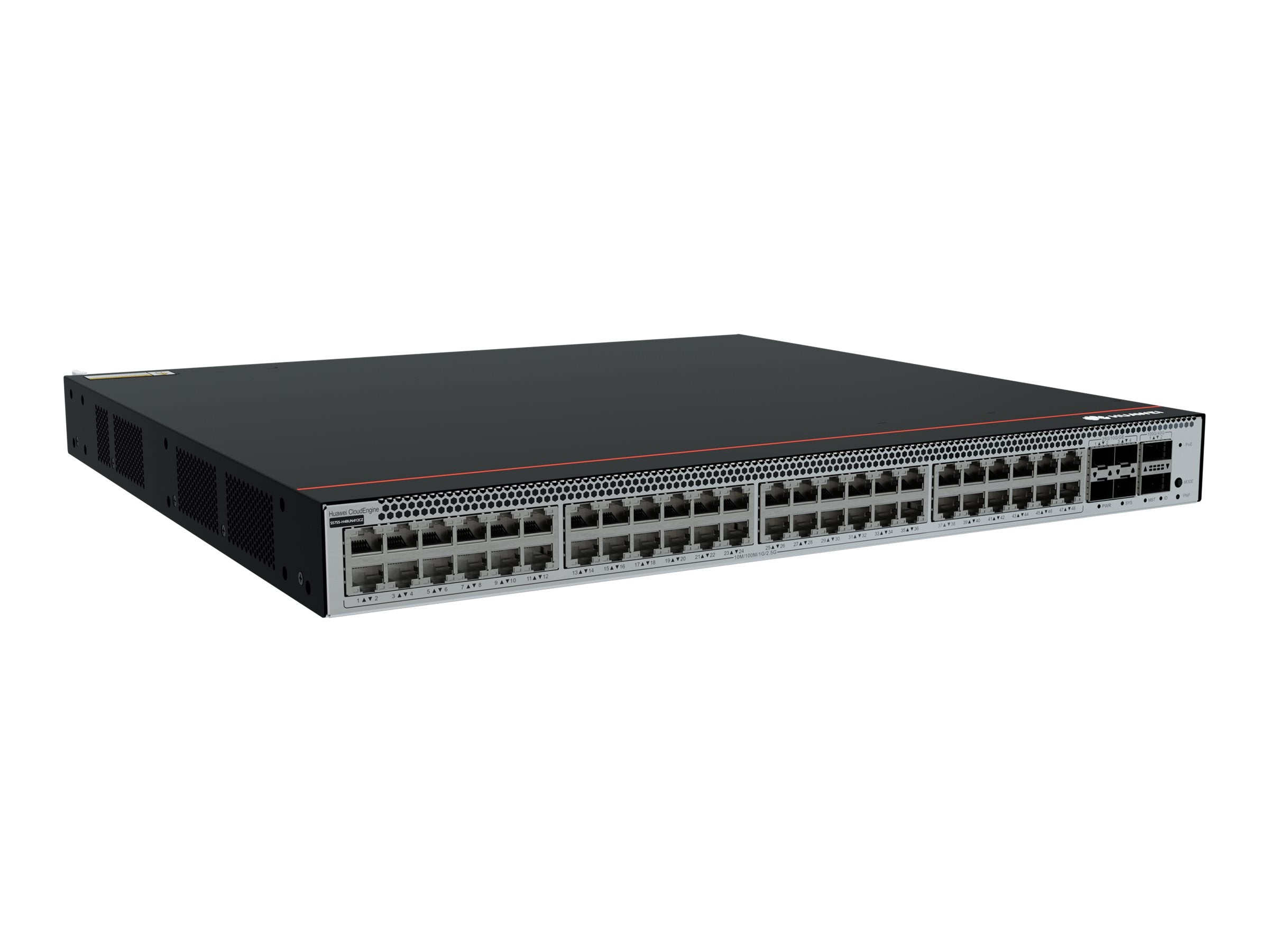 HUAWEI S5755-H48UN4Y2CZ 48x10/100/1000/2.5GBASE-T ports 4x25GE SFP28 ports 2x100GE QSFP28 ports expansion card slot PoE++