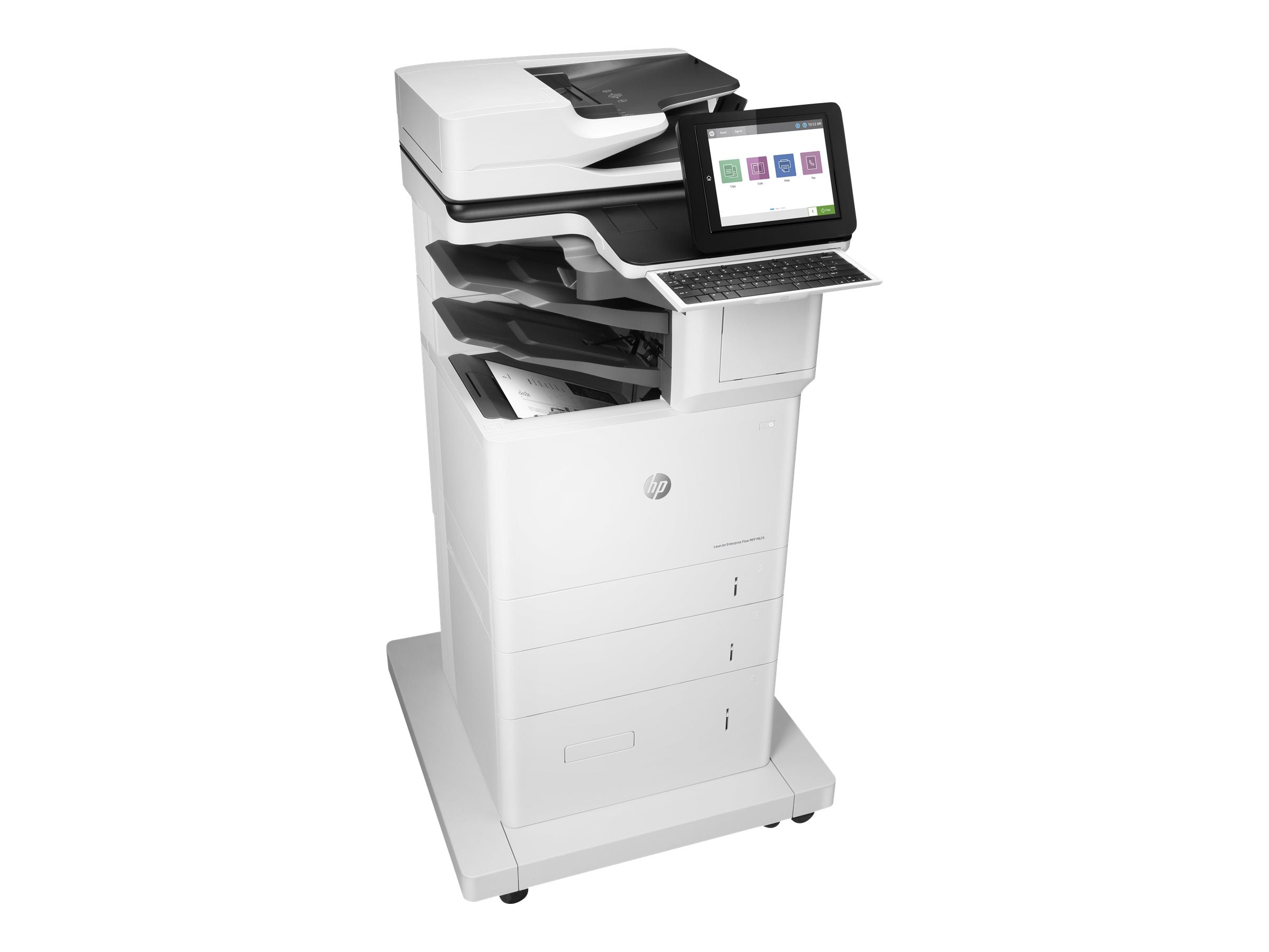 HP LaserJet Enterprise Flow MFP M635z MFP Mono laser 216x864mm A4 61ppm Print 3200sheets USB LAN