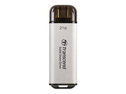 TRANSCEND ESD300S 2To External SSD USB 10Gbps Type C Silver