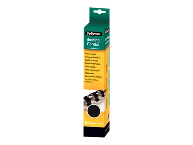 FELLOWES ANNEAUX PLASTIQUES 12.5 MM NOIR X 25