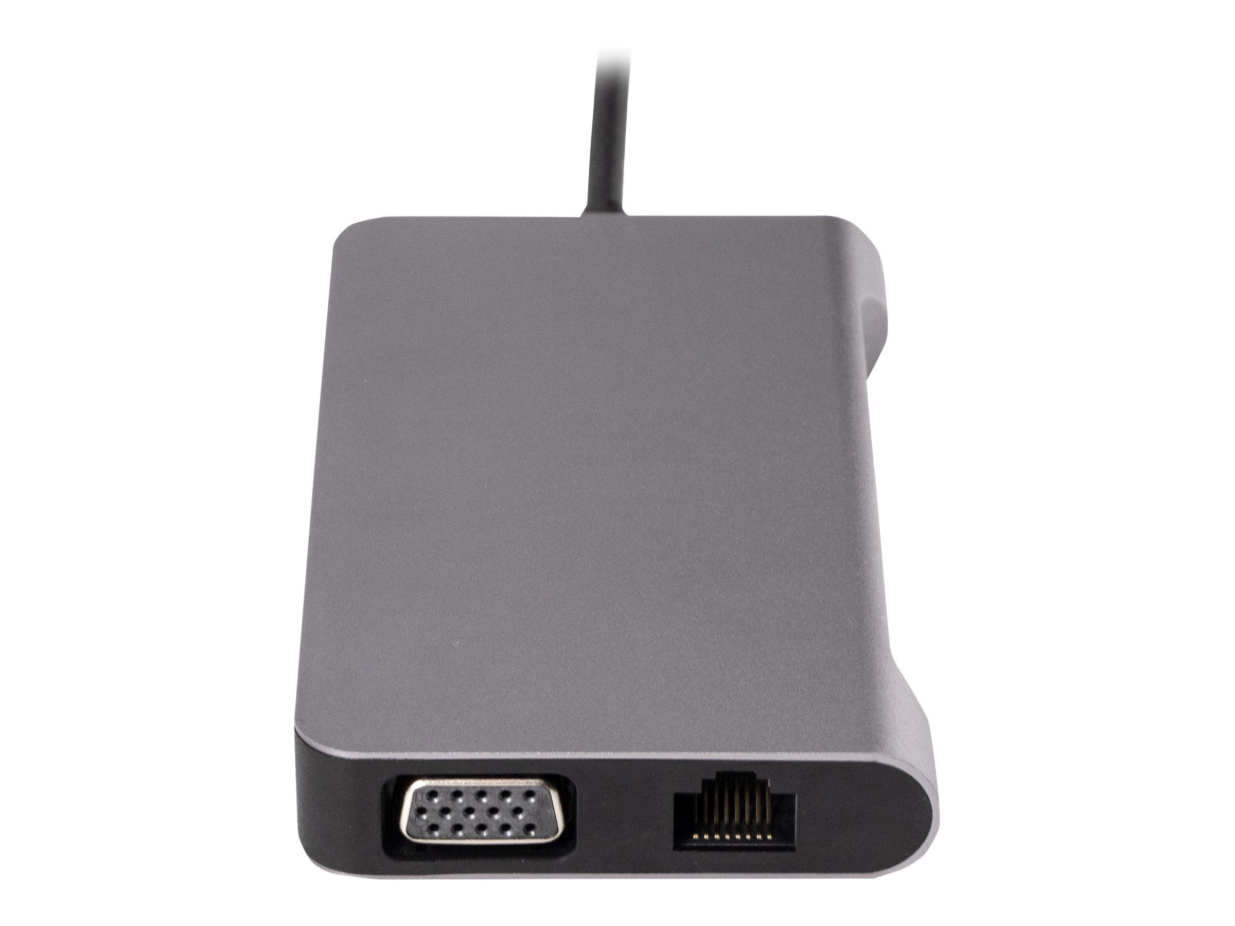 URBAN FACTORY Hubee Plus USB-C Mobile Station RJ45 Gigabit HDMI 4K VGA HD 3xUSB-A 3.1 of 10gbps 100Watts