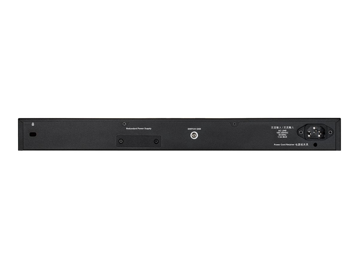 D-LINK L3 Light Switch 24 Gigabit Ports & 2 10GBASE-T Ports & 4 10GbE SFP+ Ports Physical Stack Up To 9 Units
