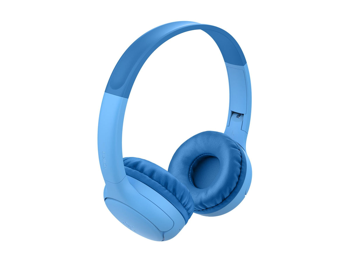 BELKIN SoundForm Mini 2 Kids Wireless On-Ear Headphones Blue With Case