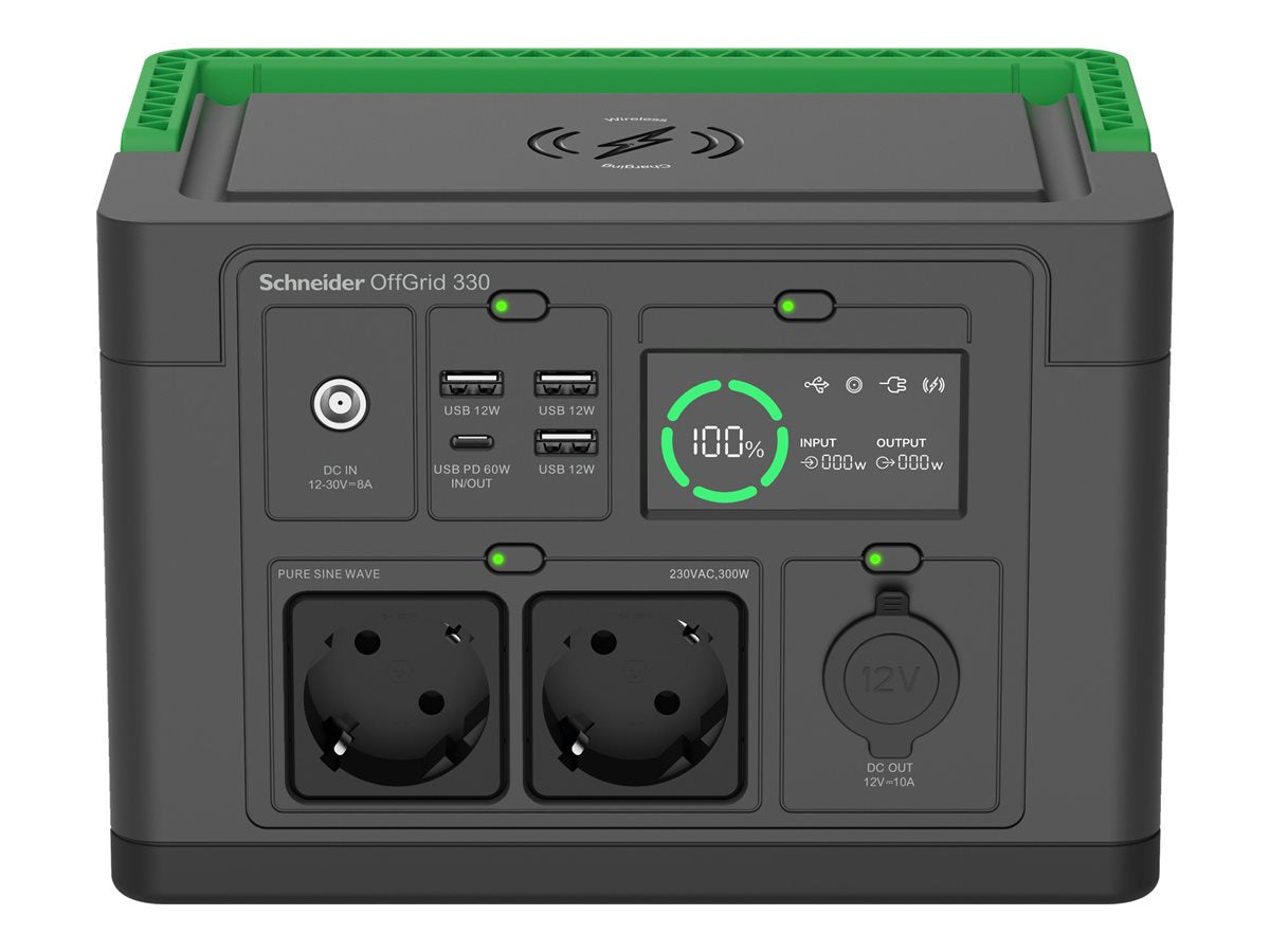 APC Schneider OffGrid Portable Power Station 330 332Wh Lithium-ion 2 Schuko Sinewave