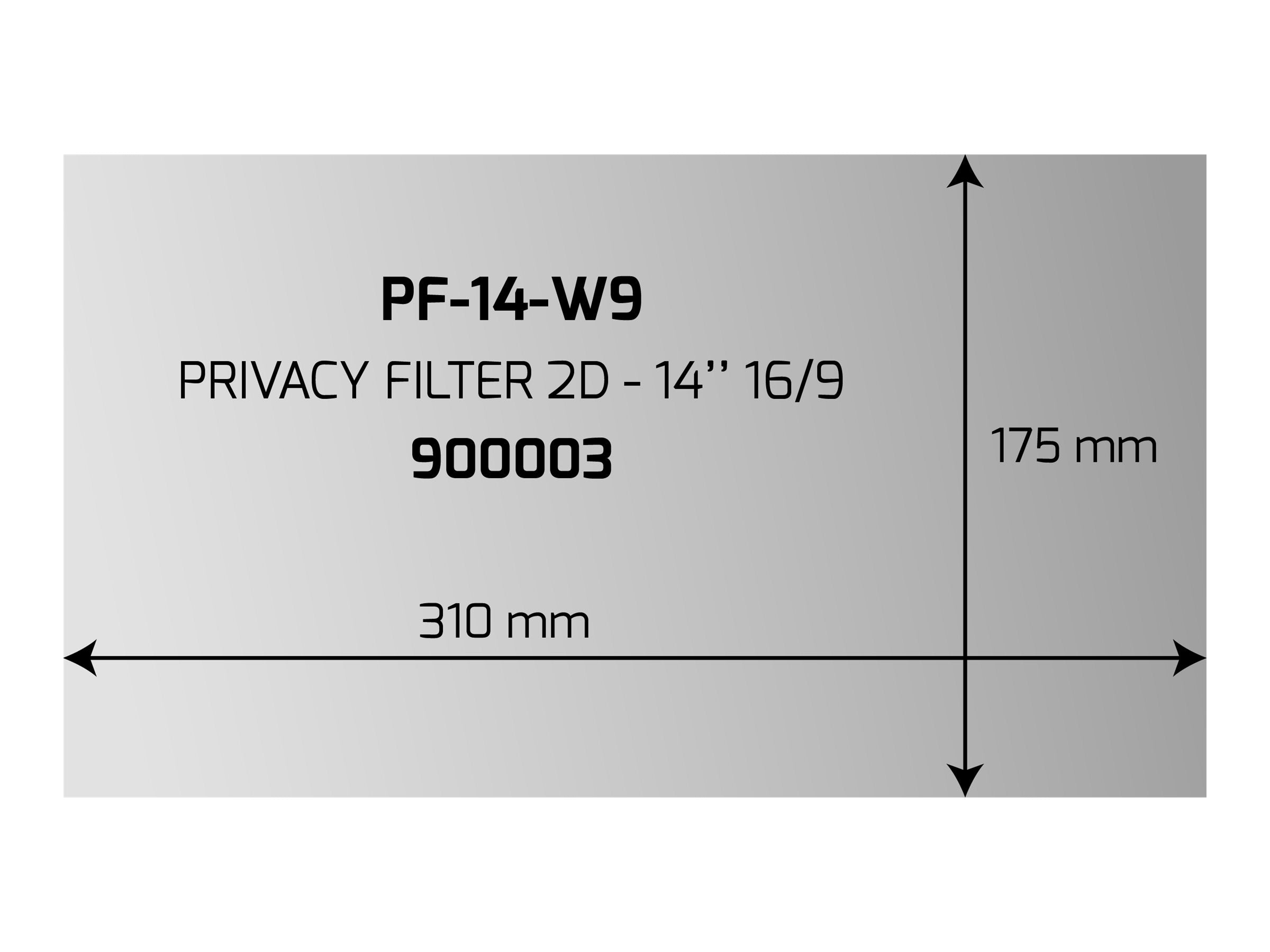 Privacy Filter 2D 14'' 16/9