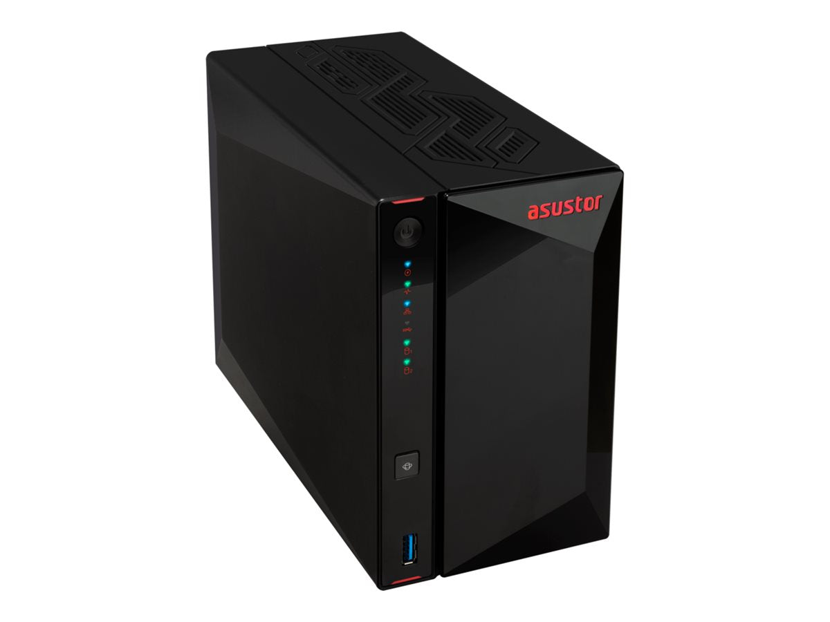 ASUSTOR NIMBUSTOR - AS5402T - NAS 2 baies - Intel Celeron N5105 Quad-Core - 4Go DDR4 - 2.5GbE x2 - NVMe - Tour - Garantie 3 ans