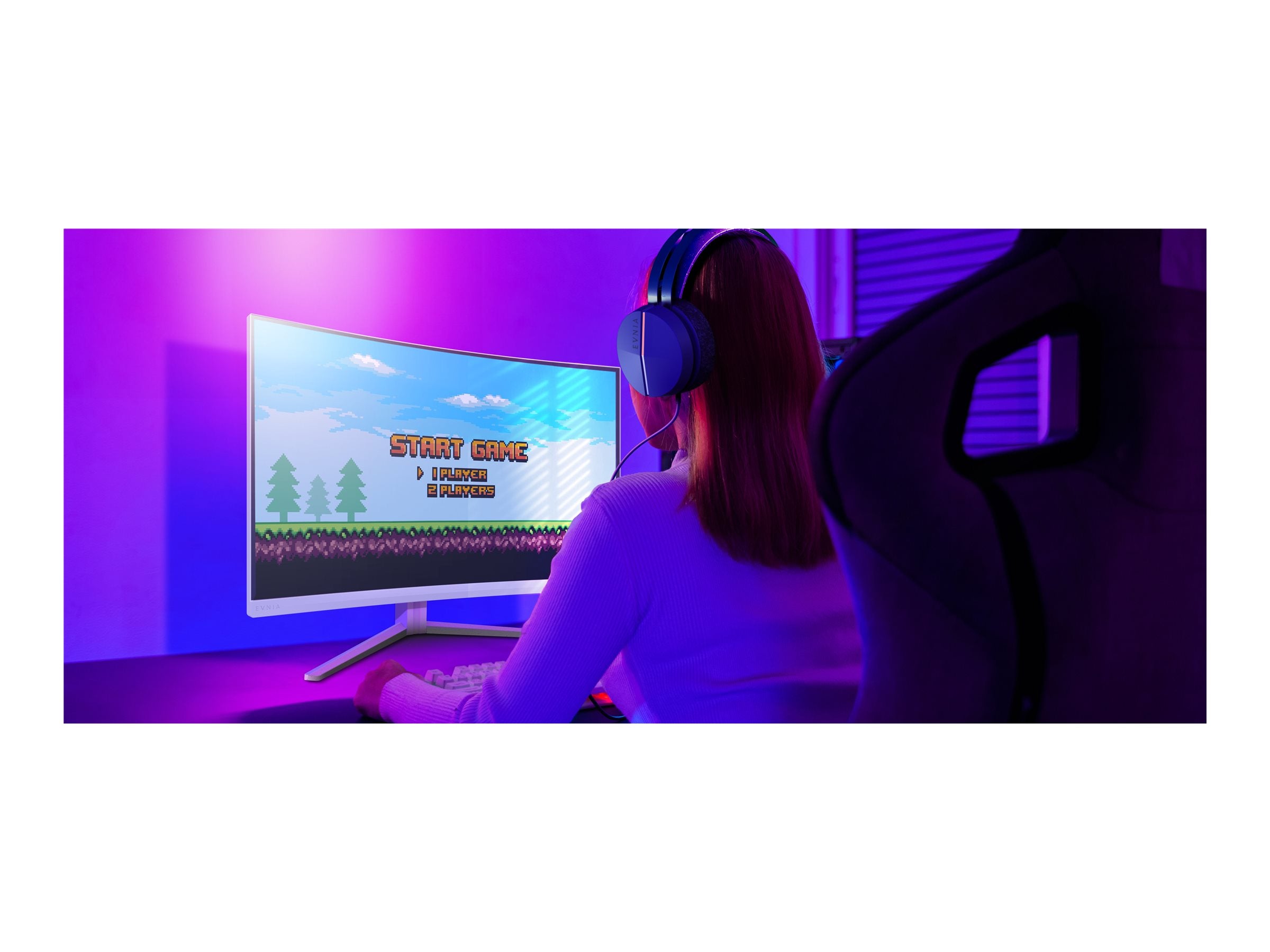 PHILIPS 31.5p 2560x1440 VA Curved 1500R 130mm EVNIA 5000 Ambiglow Curved QHD 2K 180Hz Fast VA 1ms GtG HDR10