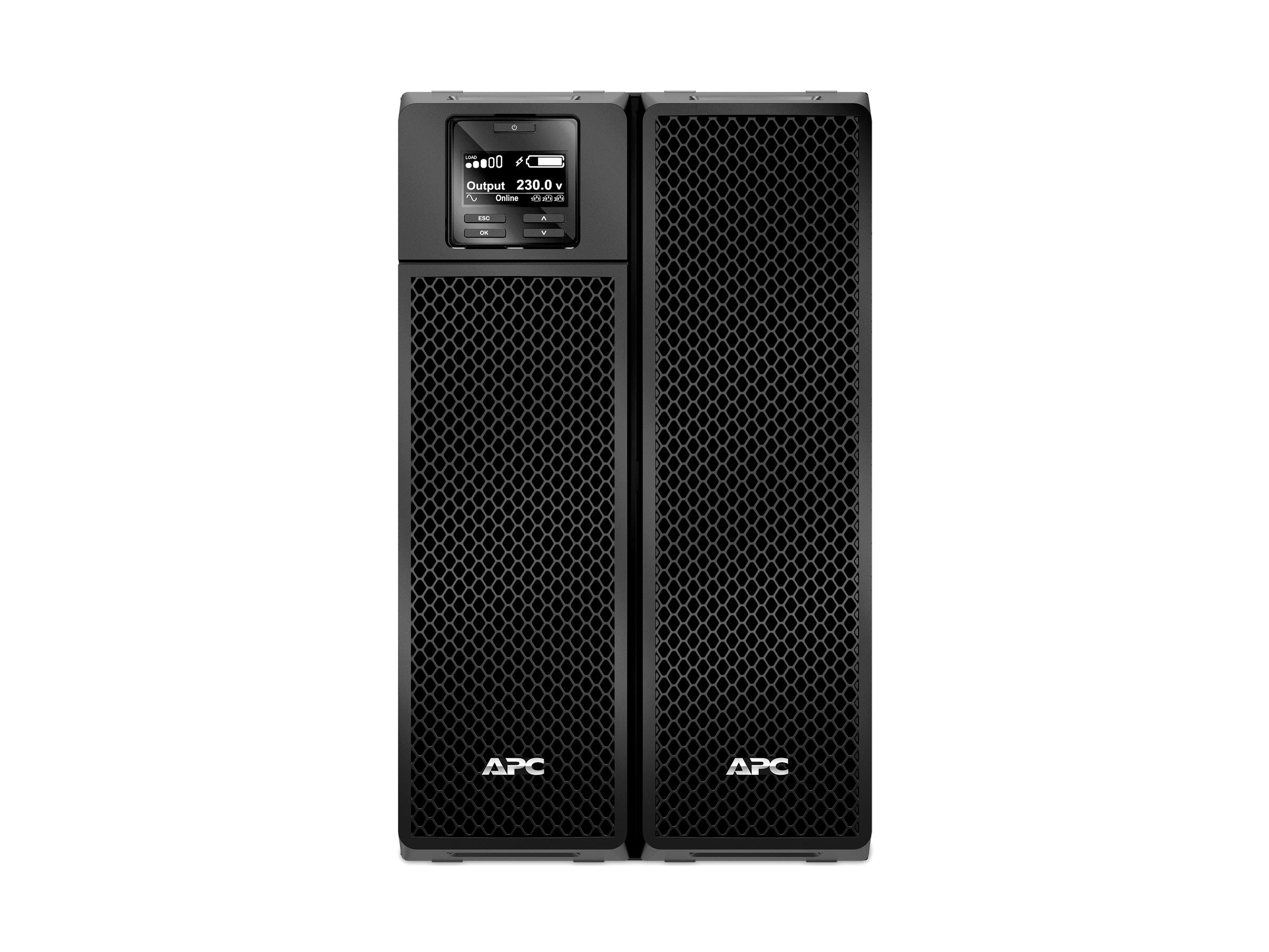 APC Smart-UPS SRT 8000VA UPS Rack AC 230V 8000Watt 8000VA Ethernet 10/100 USB output connectors 14 6U Black