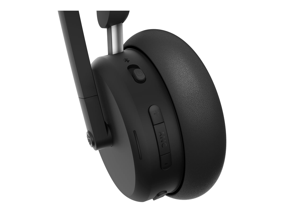 LENOVO 6550 Headset on-ear Bluetooth wireless active noise cancelling USB-C black Certified for Microsoft Teams