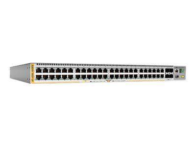 ALLIED 48-port 10/100/1000T PoE+ stackable switch 4 SFP+ ports 2 fixed power supplies