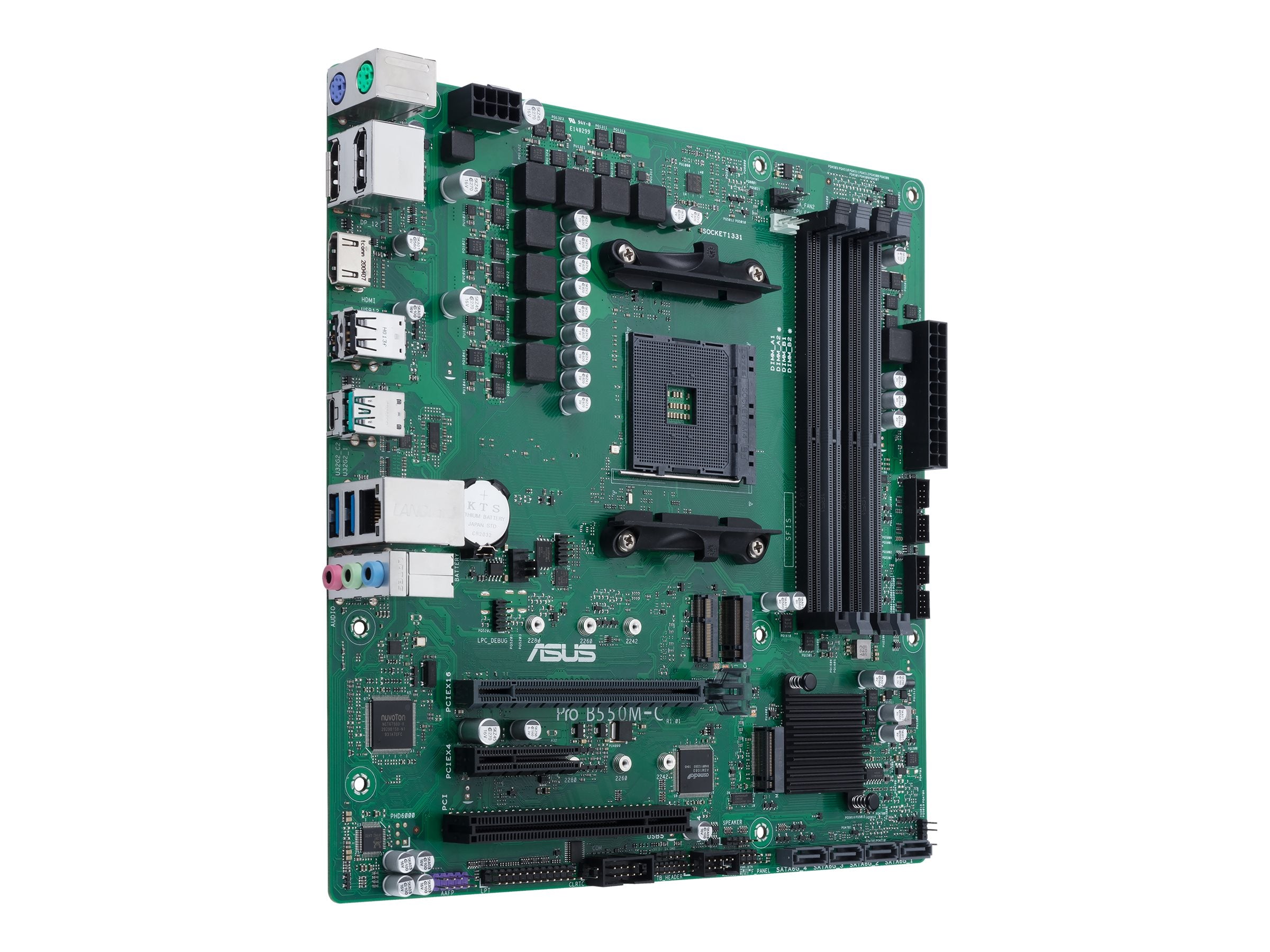 ASUS PRO B550M-C/CSM AMD B550 Socket AM4 ErP Ready 4DDR4 Dual channel microATX MB
