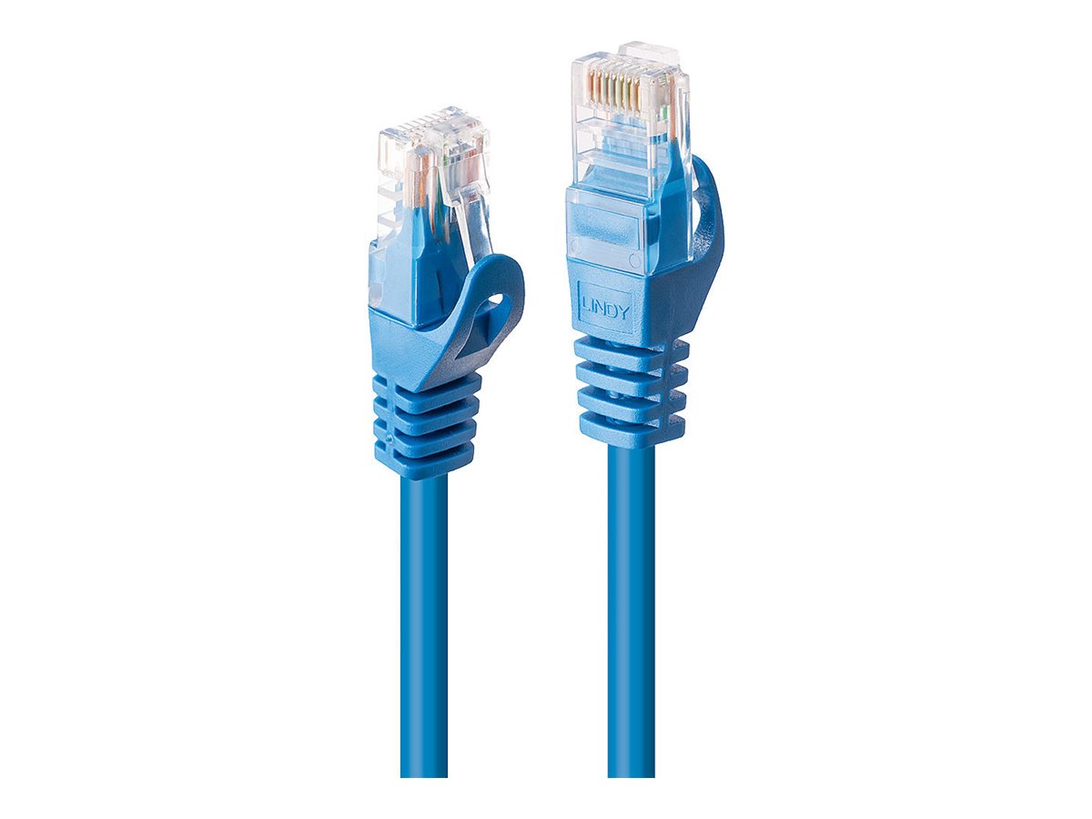 LINDY Basic Cat.6 U/UTP Cable Blue 0.3m