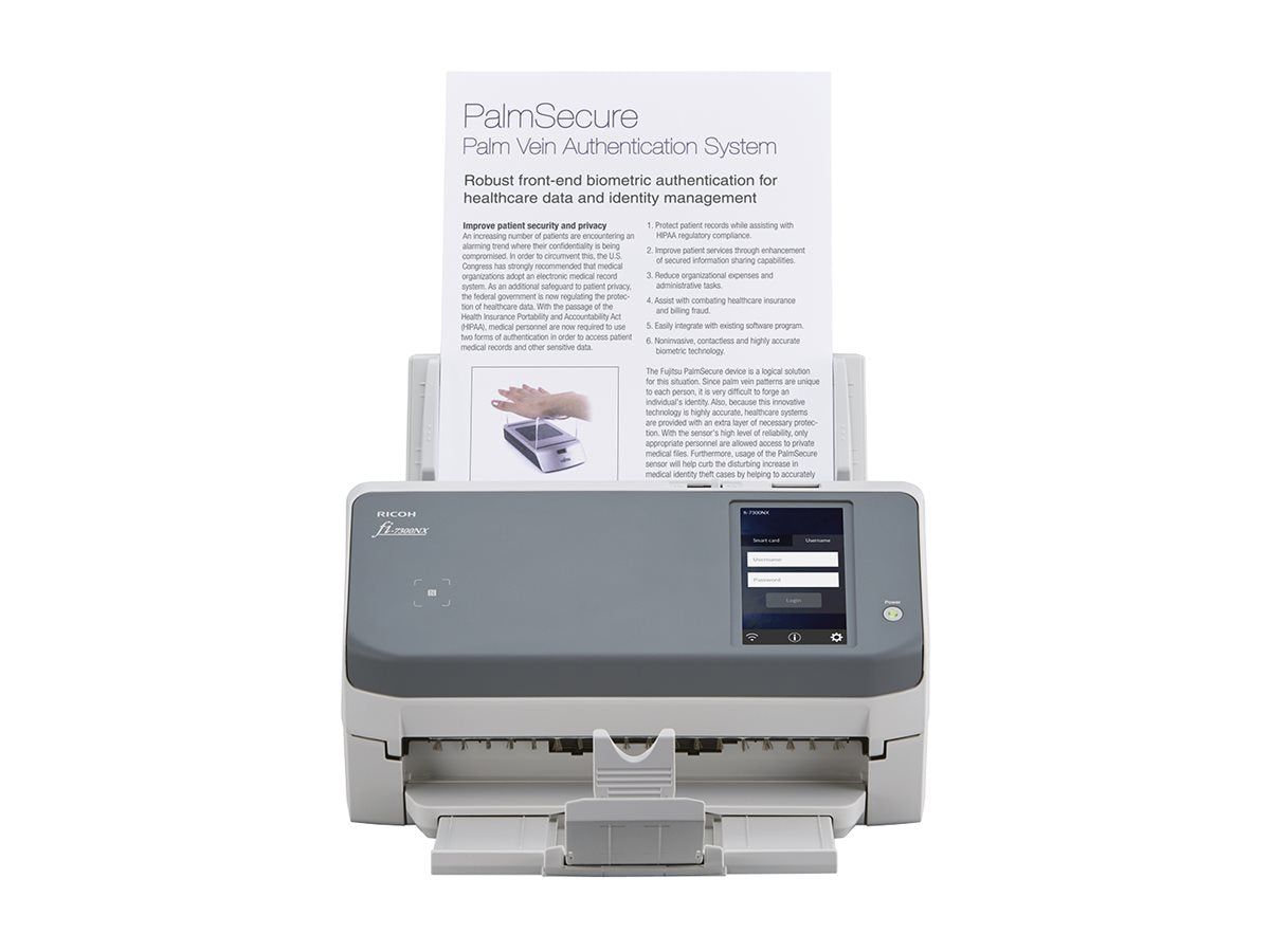 RICOH fi-7300NX Scanner A4 USB 3.0 LAN 60ppm 80 Sheet ADF PaperStream NX Manager TWAIN ISIS ScanSnap Manager