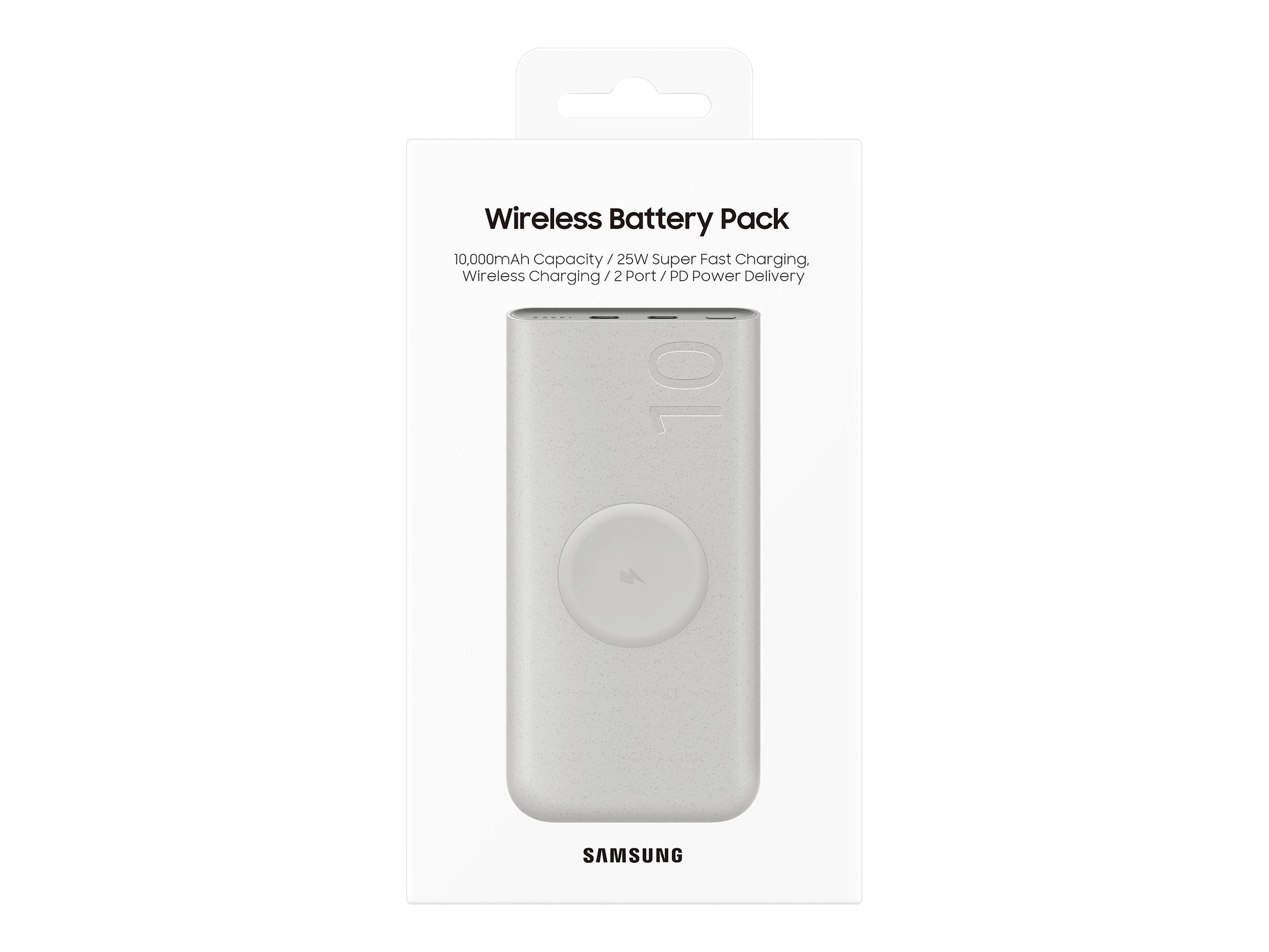 SAMSUNG Wireless External Battery 25W 10000mAh recycled materials Beige