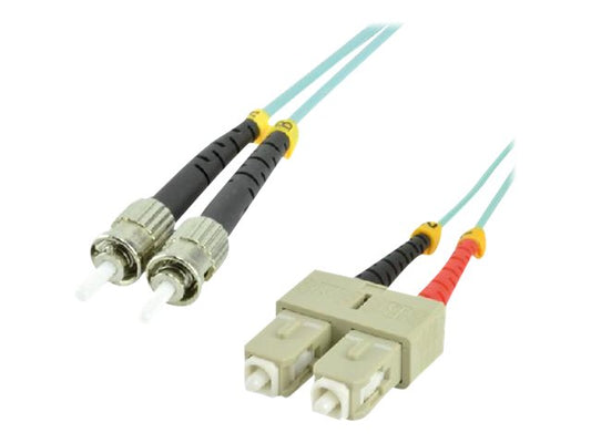 MCL ST/SC Multimode duplex 50/125 OM3 optical fiber - 15m