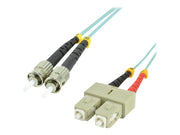 MCL ST/SC Multimode duplex 50/125 OM3 optical fiber - 10m