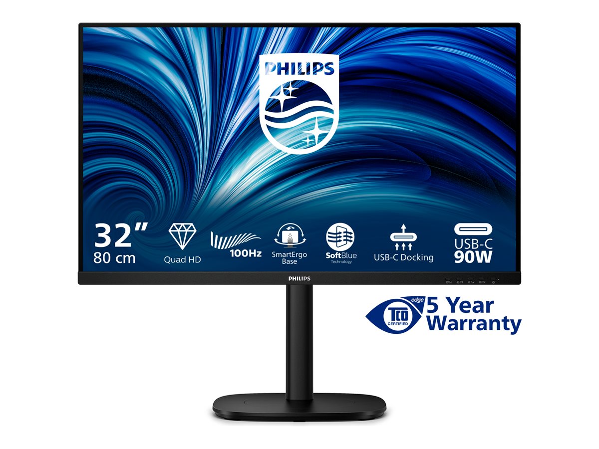 PHILIPS 32B2U3601/00 31.5p QHD IPS 100Hz 16:9 HDMI 2.0 DP 1.4 USB-C