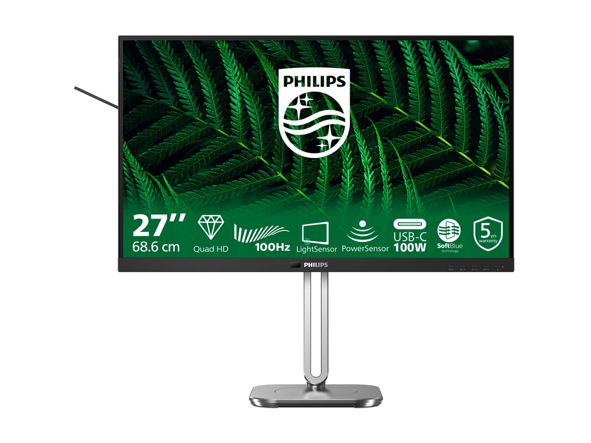PHILIPS 27B2G5601/00 Monitor 27p 2560x1440 100Hz 2xHDMI DP USB dark gray