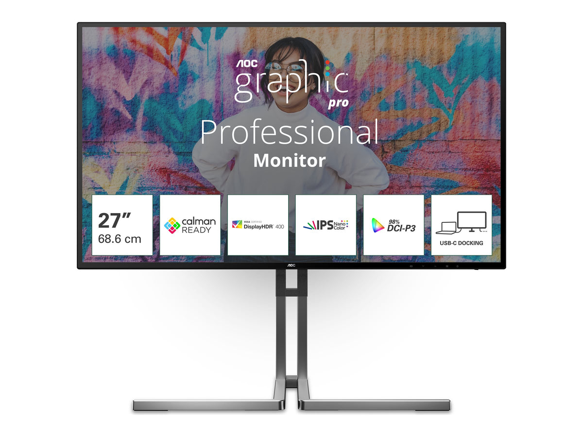 AOC U27U3CV 27p Nano IPS WLED UHD 60Hz HDMI
