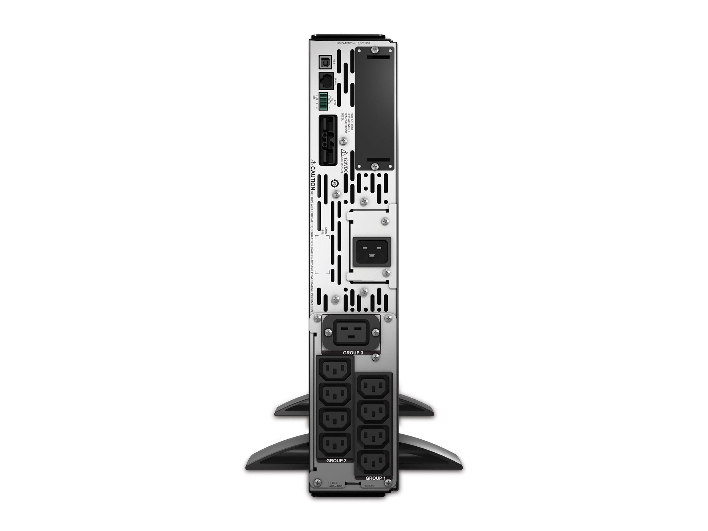 APC Smart-UPS X 2200 Rack/Tower LCD UPS Rack AC 208/230V 1980Watt 2200VA 1-phase RS-232 USB output connectors 11 2U Black