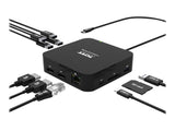 PORT DESIGNS USB Type C Travel Docking Station 2x4K Dual video display up to 4K 2x Display Port Charges laptops up to 85W