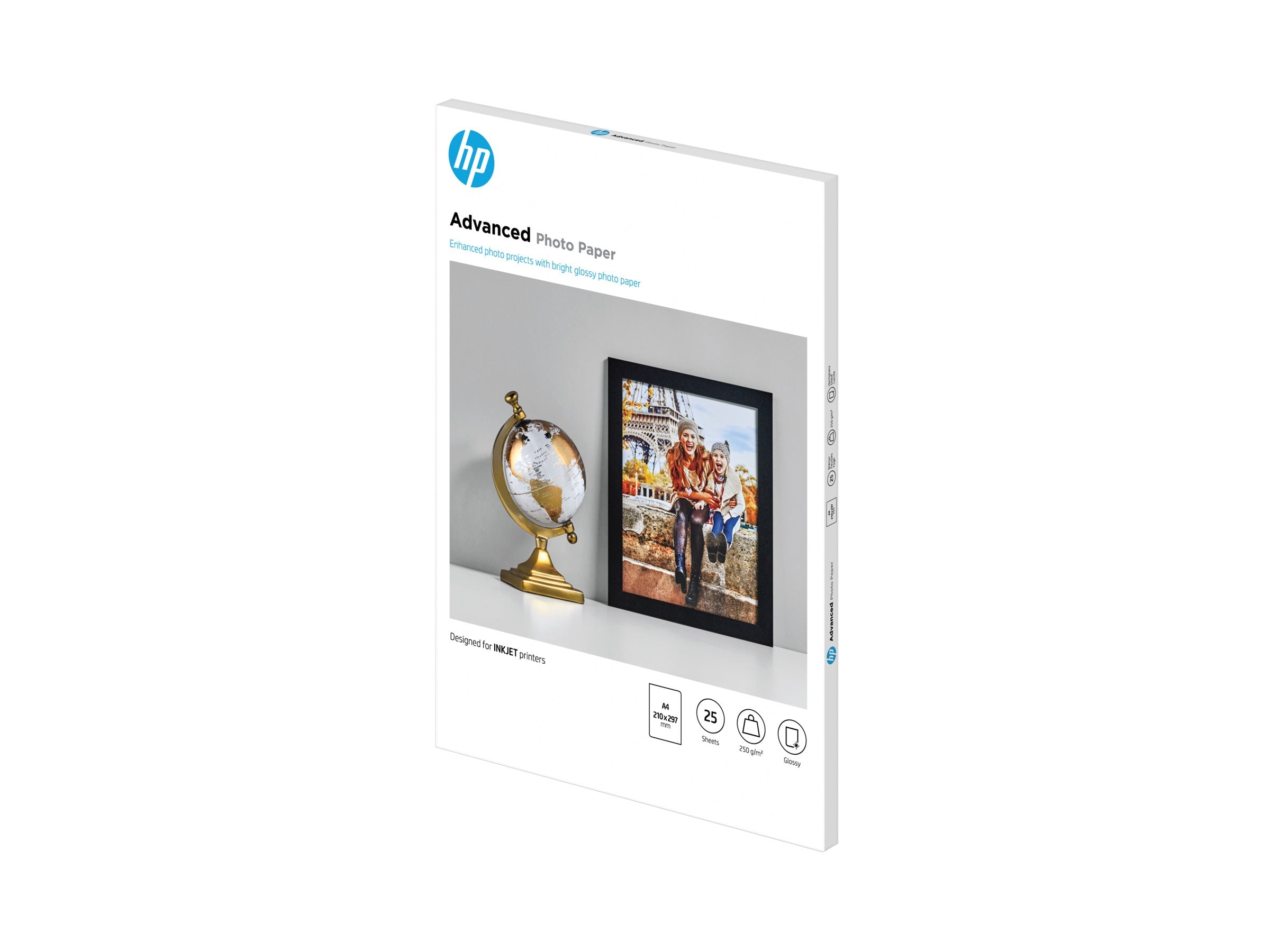 HP original Q5456A Advanced glossy photo paper Ink cartridge 250g/m2 A4 25 sheets 1-pack