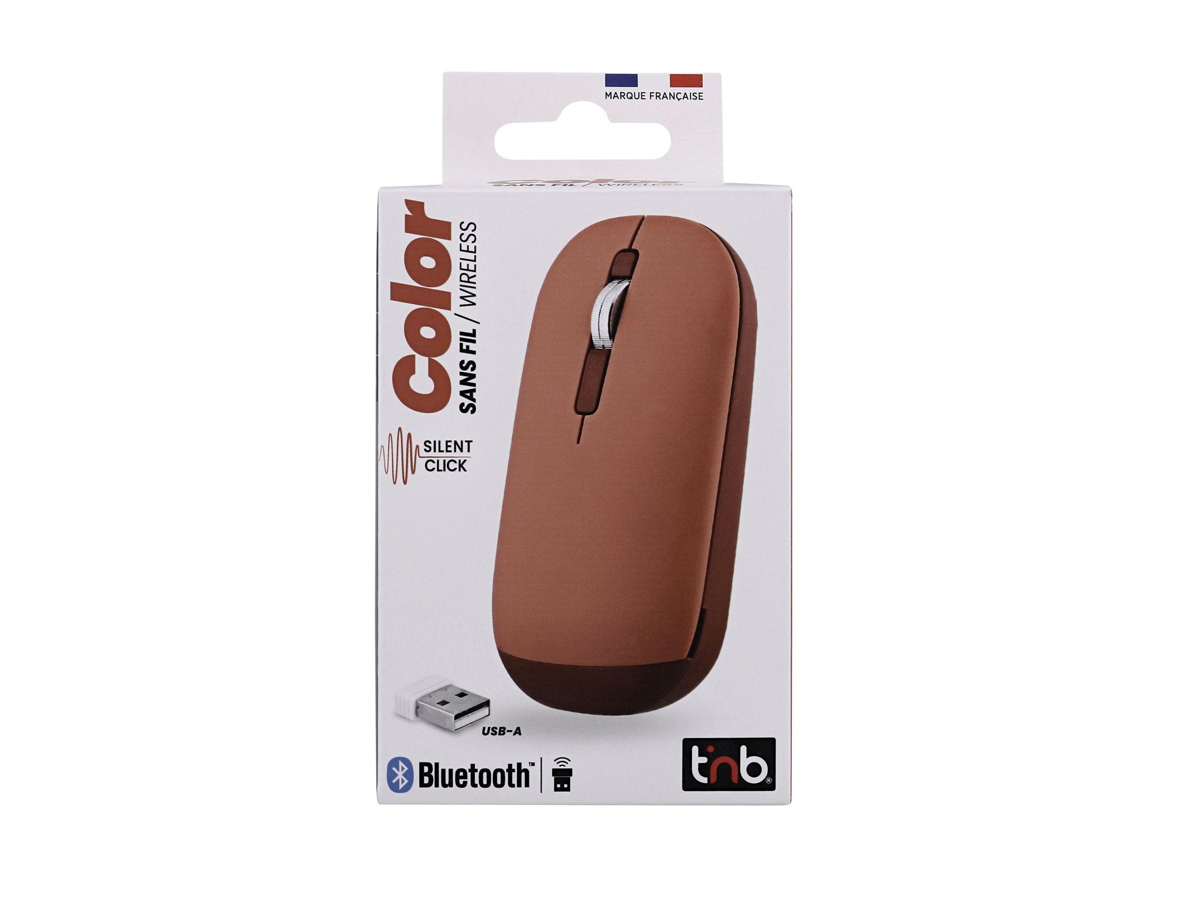TNB COLOR - Souris sans fil double mode de connexion - rouge