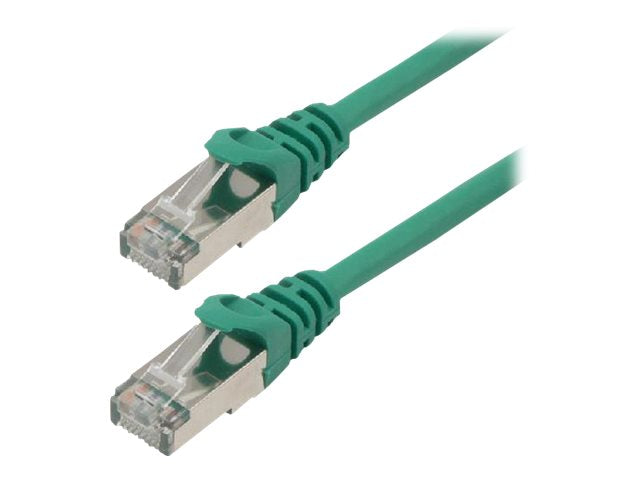 MCL CAT6A S/FTP LSZH Patch cable - 1m Green
