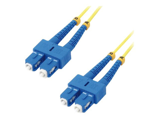 MCL SC/SC duplex singlemode 9/125 OS2 optical fiber - 1m