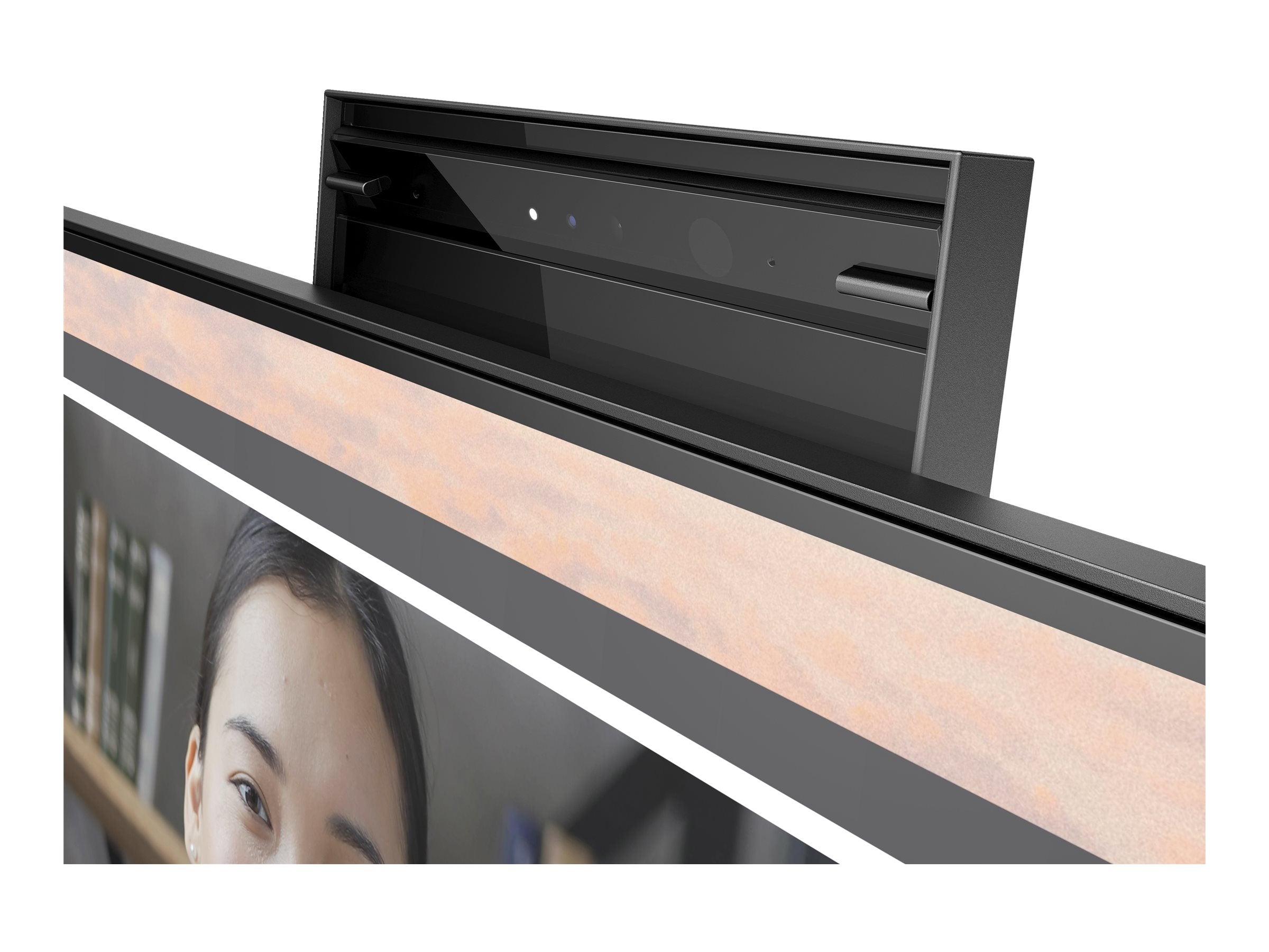 HP Écran de conférence E24mv G4 FHD avec webcam IR 5Mpx 23.8p Moniteur 24 FHD 1920x1080 HDMI VGA USB hub DisplayPort 3/3/0
