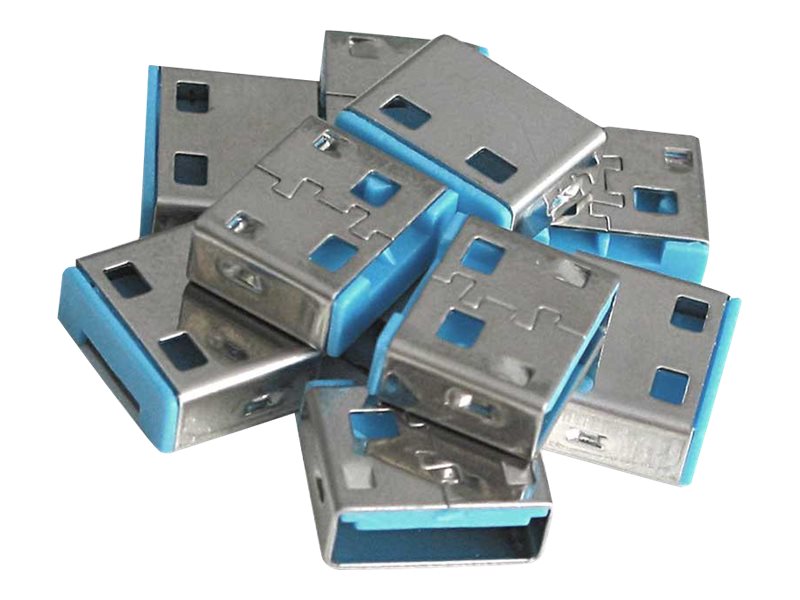 LINDY Bloqueurs de ports USB 10 pièces Bleu