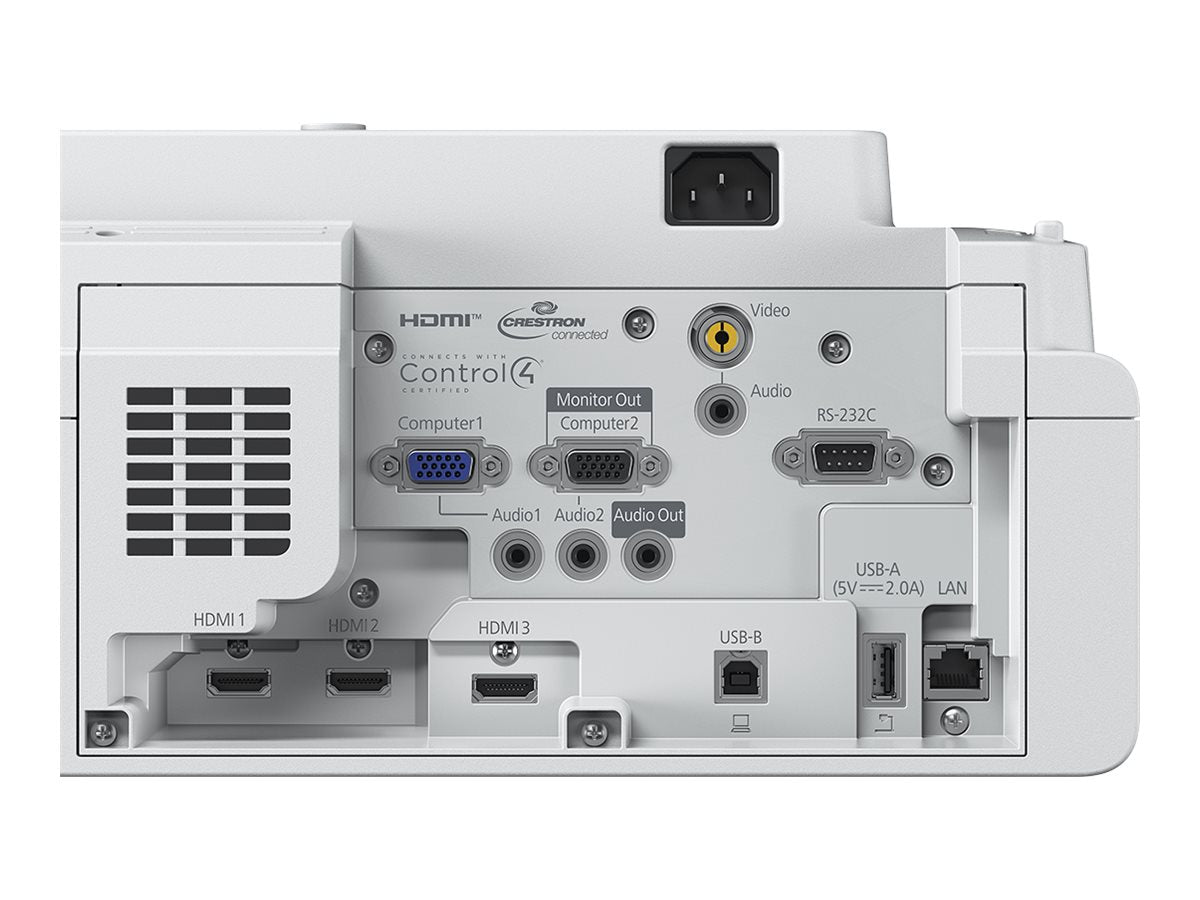 EPSON EB-760W 3LCD WXGA ultra courte focale laser 4100Lm 0.27 - 0.37:1 HDMI LAN / Miracast