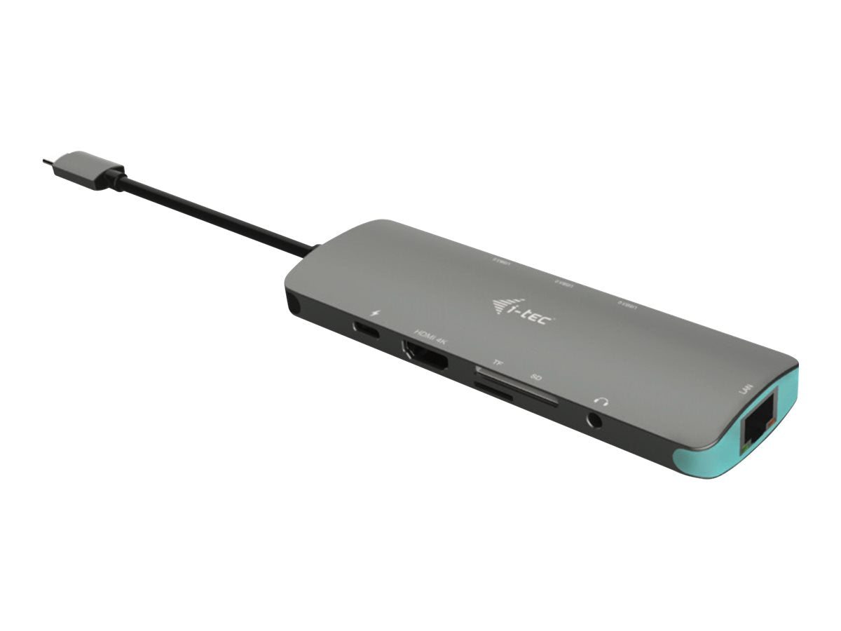 I-TEC USB C Metal Nano Docking Station 1xHDMI4K 1xSD Cardreader 1xmicroSD reader 1xGLAN 3xUSB 3.0 Port 1xUSB-C Sans Alimentation