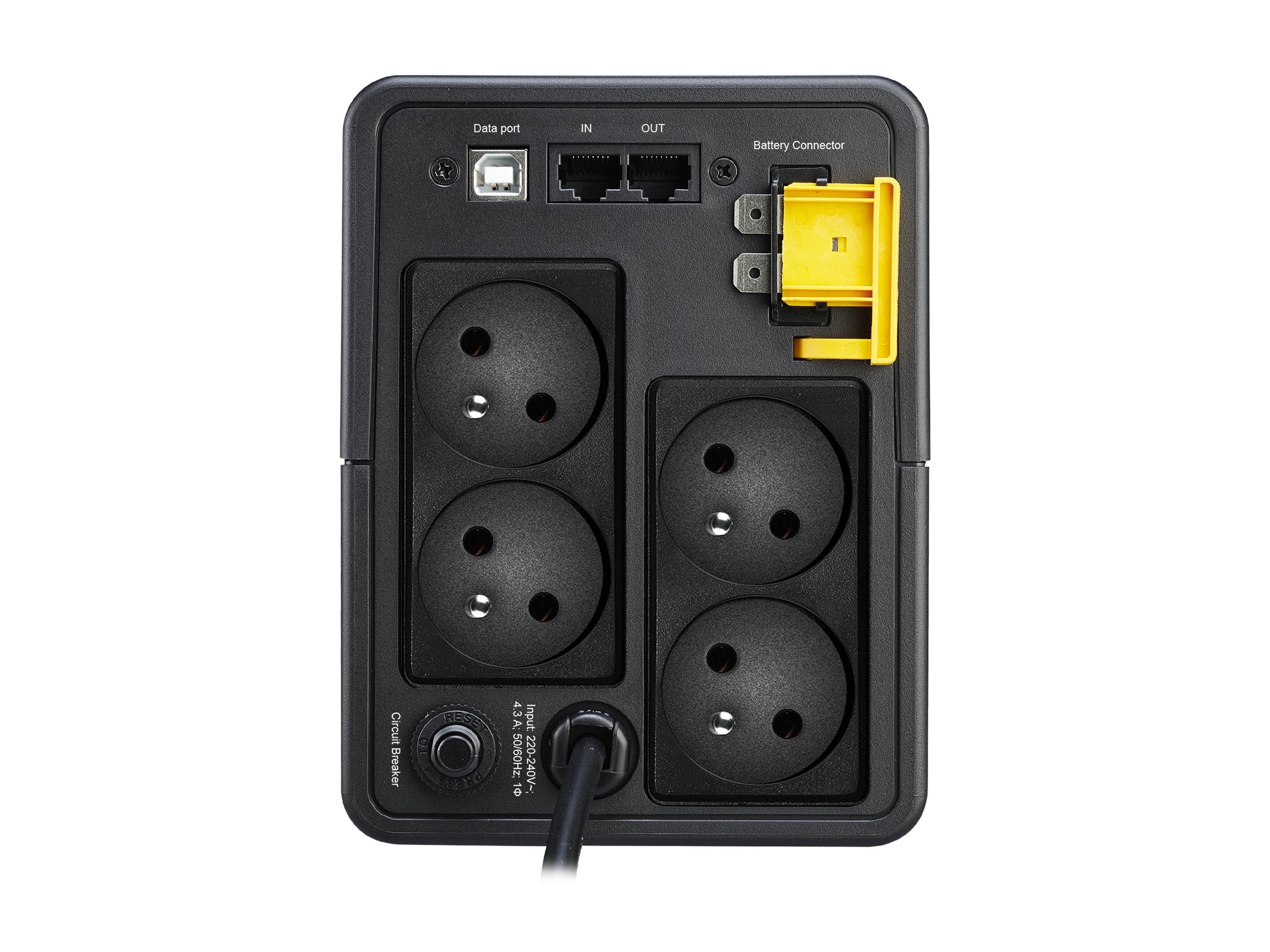 APC Back-UPS 950VA UPS AC 230V 520Watt 950VA USB output connectors 4 Black