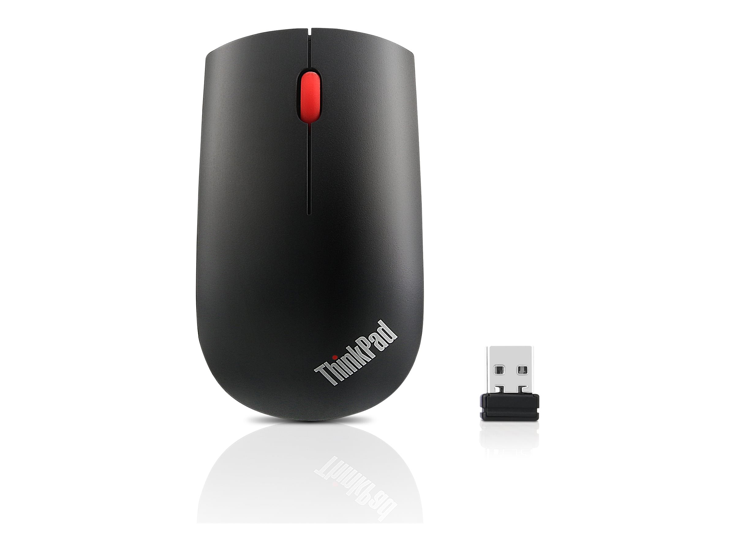 Lenovo ThinkPad Essential Wireless Mouse - Souris - laser - 3 boutons - sans fil - 2.4 GHz - récepteur sans fil USB - ThinkRed