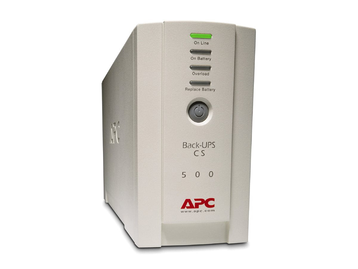 APC Back-UPS CS 500 UPS AC 230V 300Watt 500VA RS-232 USB output connectors 4 beige