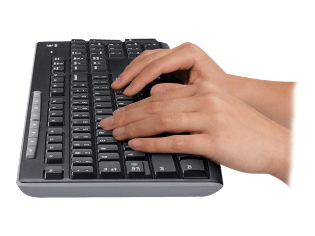 Logitech MK270 clavier Souris incluse Maison RF sans fil QWERTZ Allemand Noir