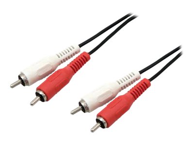 MCL Câble audio stéréo 2 x RCA mâle / mâle - 10m