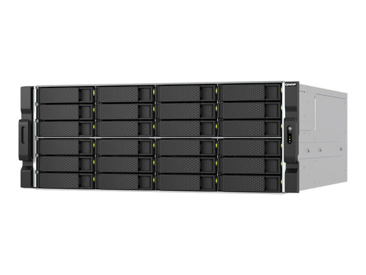 QNAP NAS 4U 24 baies 3.5 pouces SATA HDD AMD Ryzen série 7000 8C16T boost jusquà 5.3 GHz 32Go de RAM DDR5 non ECC