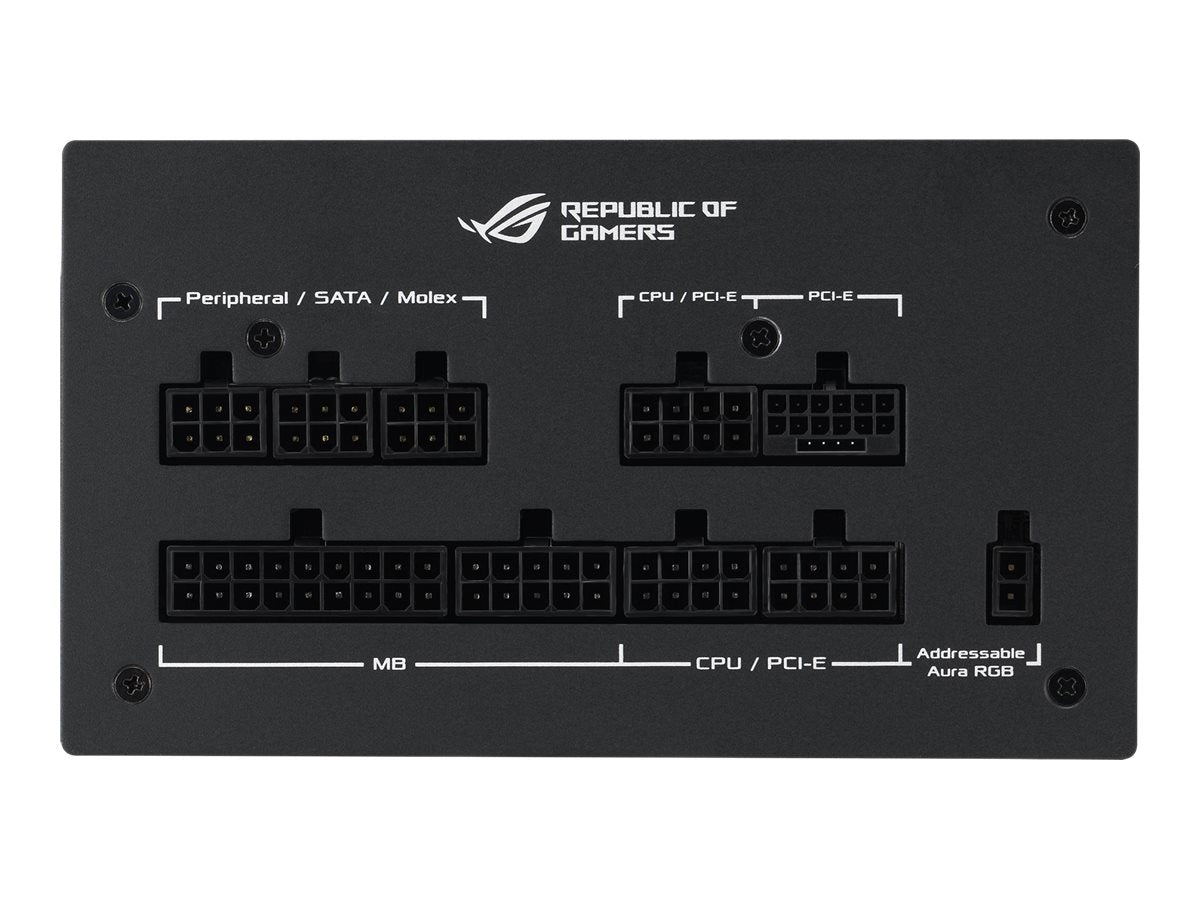 ASUS ROG Strix 850W Gold Aura Edition Fully Modular Power Supply 80+ Gold Certified ATX 3.0 Compatible PCIe Gen 5.0