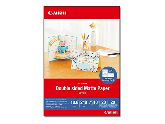 CANON MP-101D 7x10 20 DOUBLE MATTE PHOTO PAPER