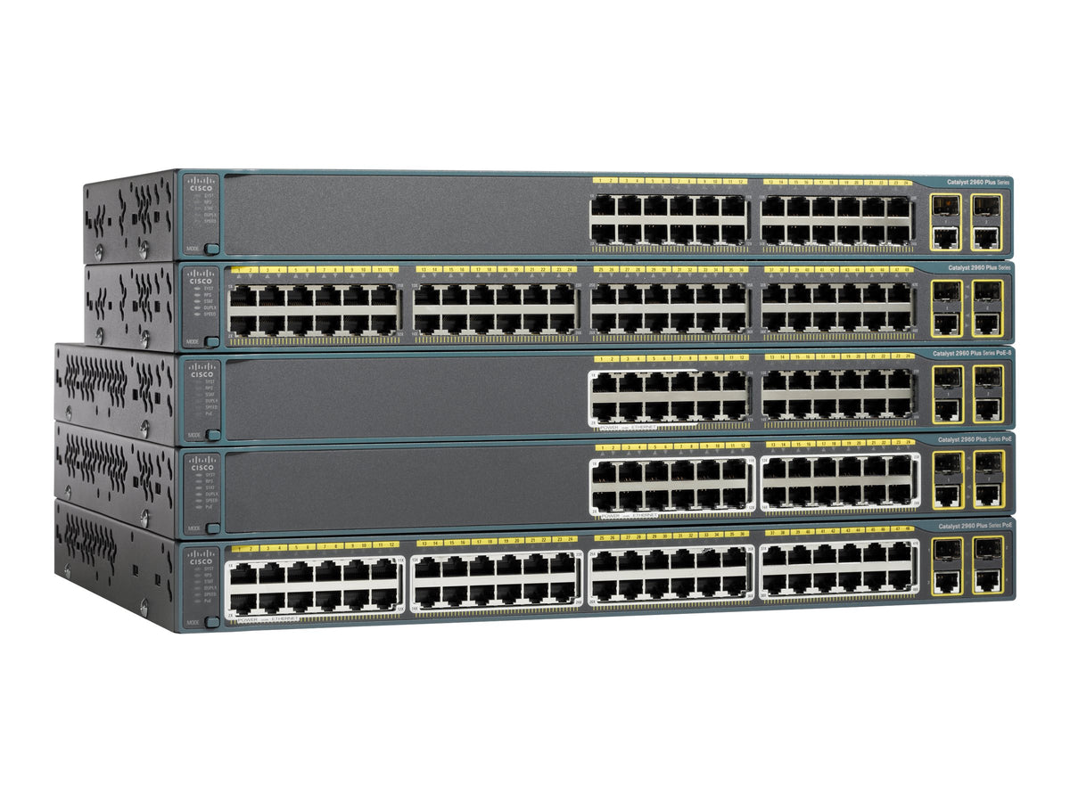 CISCO Cat2960Plus48 10/100PoE+2 1000BT+2SFP LANBase REMANUFACTURED