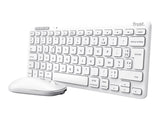 TRUST Pack clavier & souris sans fil LYRA Bluetooth - blanc (FR)