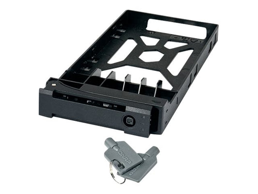 QNAP 2.5p HDD Tray with key lock and two keys black and plastic