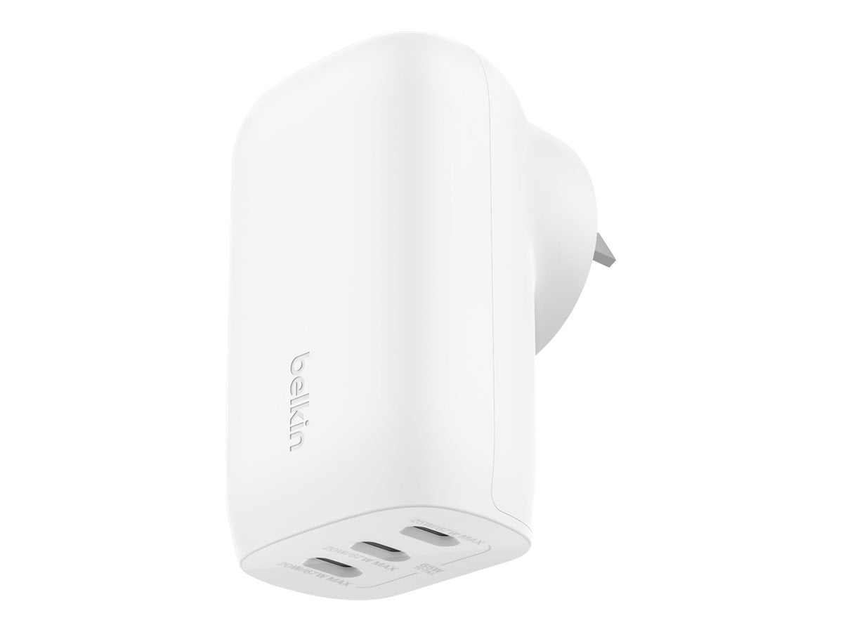 BELKIN BOOSTCHARGE 3-Port USB-C Wall Charger with PPS 67w