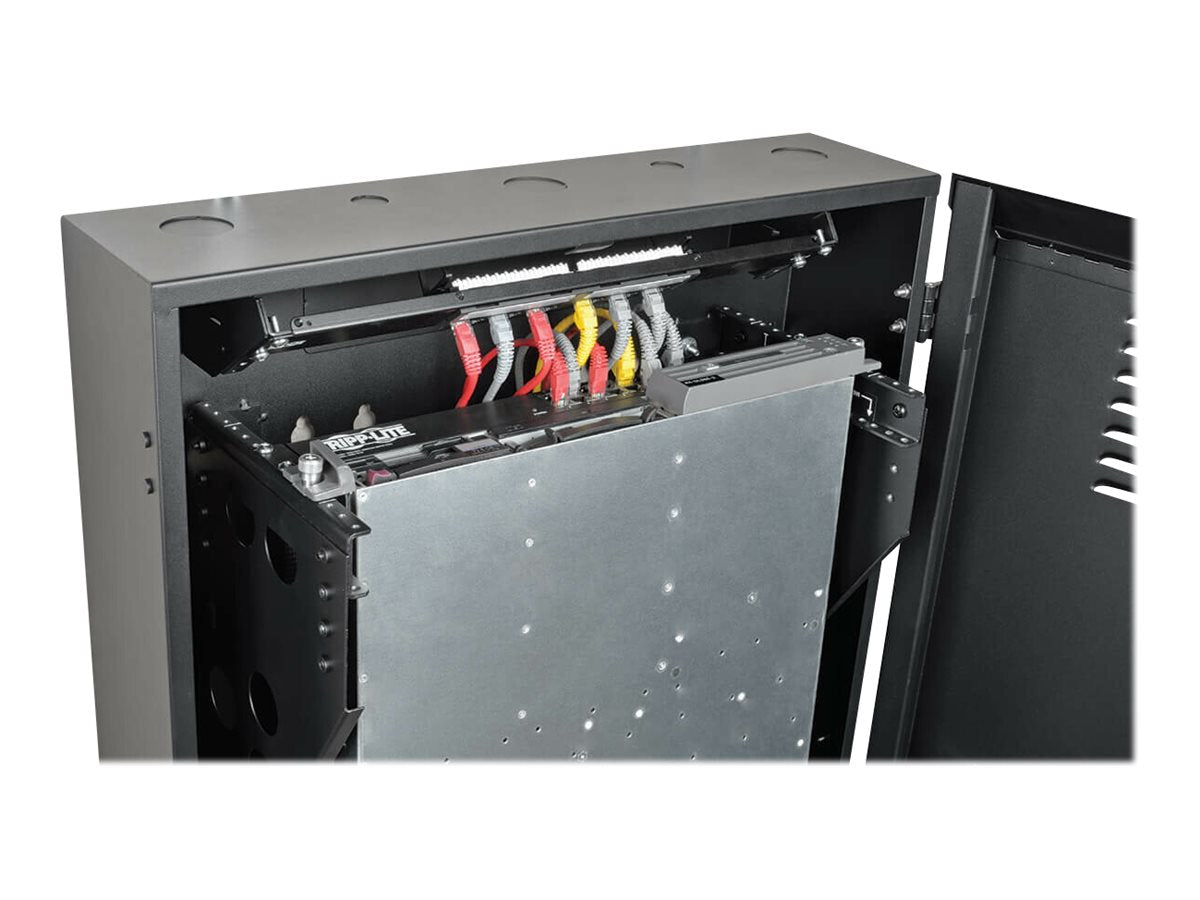 EATON TRIPPLITE 6U Wall Mount Low Profile Secure Rack Enclosure Cabinet Vertical Rack cabinet wall mountable Black 6U 19