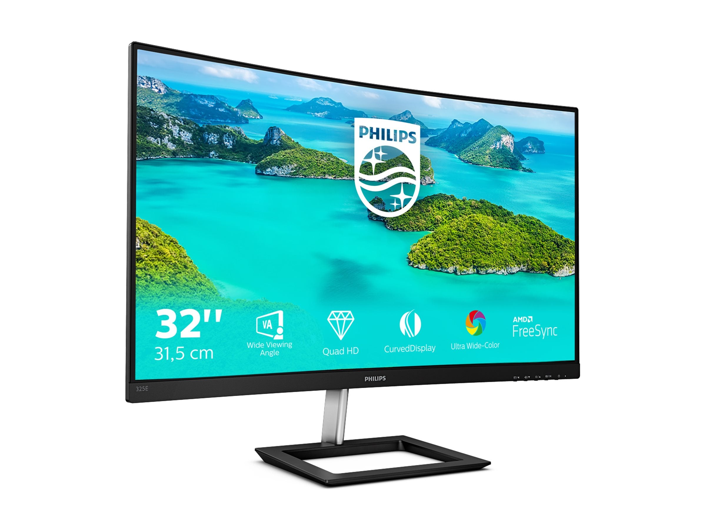 PHILIPS 325E1C/00 - 31.5pcs - INCURVE - QHD - MVA - VGA - HDMI - DP -AUDIO