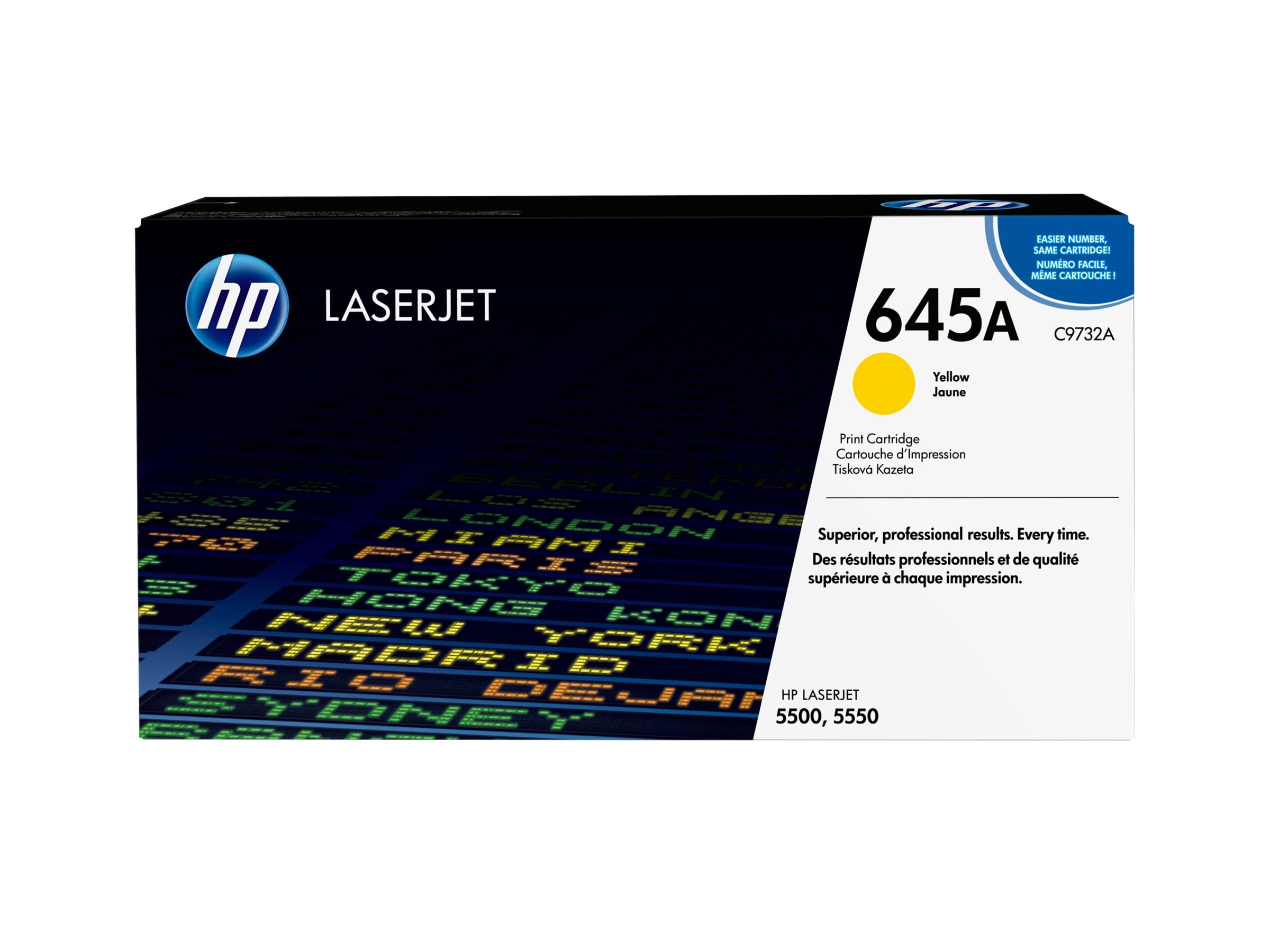 HP 645A original Colour LaserJet Toner cartridge C9732A yellow standard capacity 12.000 pages 1-pack