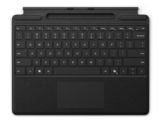 MICROSOFT Surface - Keyboard - Clavier - Trackpad - Encoche Pen - Surface Pro 8/9/10/11 - Copilot Ready - AZERTY - Noir - UK ANGLAIS