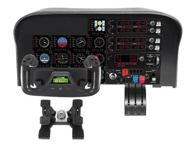 LOGITECH Flight Radio Panel Flight simulator instrument panel wired for PC